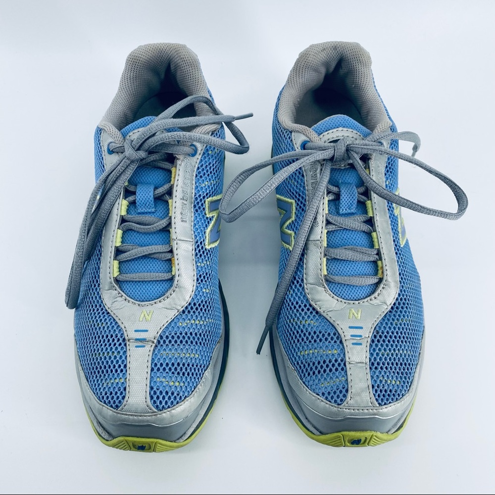 New Balance W8505BL Blue/Green/Silver Running Shoe - Picture 5 of 15